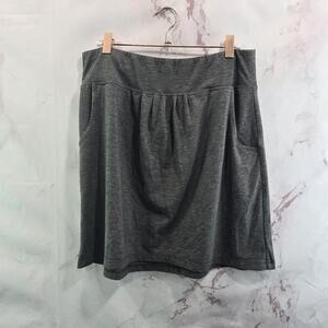 Royal Robbins Skirt Womens Medium Gray Mini Stretch Lyocell Pockets